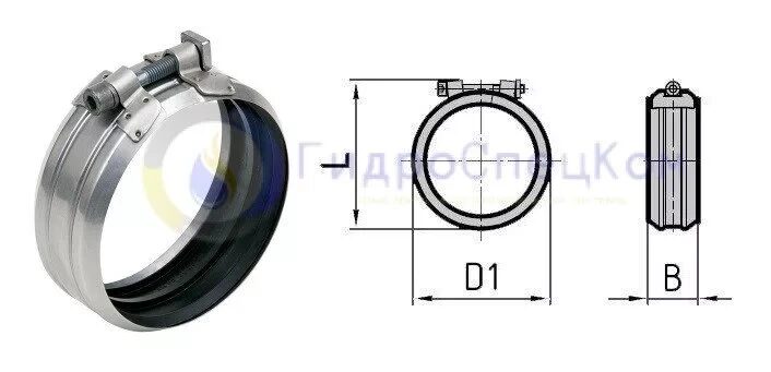 Хомут для труб SML DN 150 Rapid