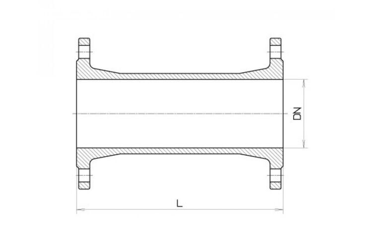 Патрубок ПФ (фланцевый) из ВЧШГ DN 1000