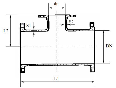 Тройник ТФ (фланцевый) из ВЧШГ DN 500x500